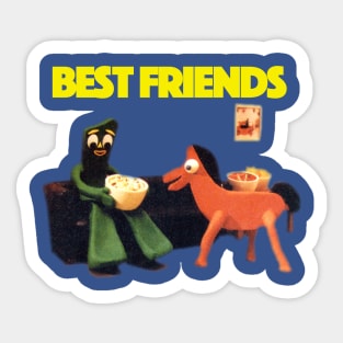 Gumby and Pokey Sticker